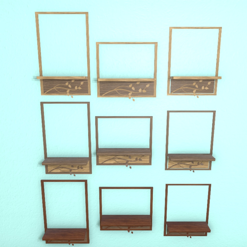 【3Dモデル】飾り棚と小物オブジェ 127点セット