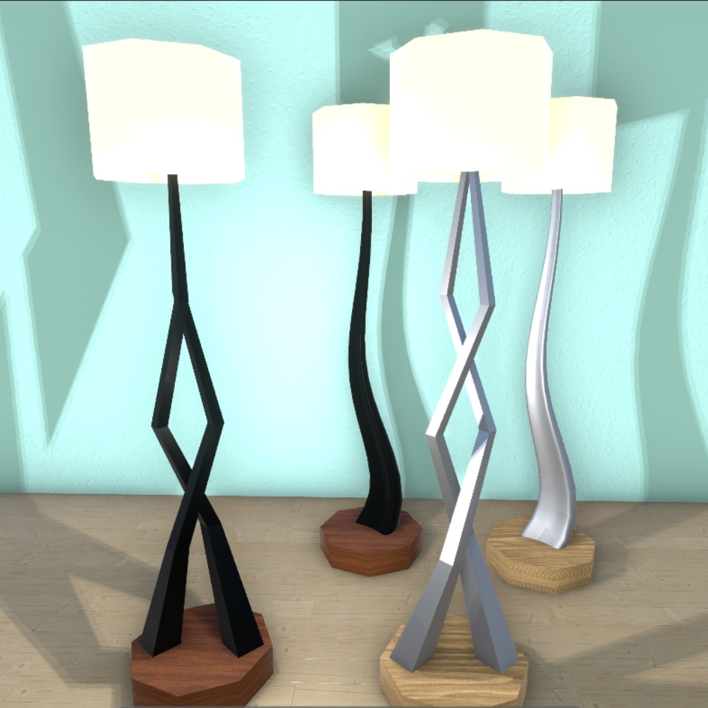 【3Dモデル】飾り棚と小物オブジェ 127点セット