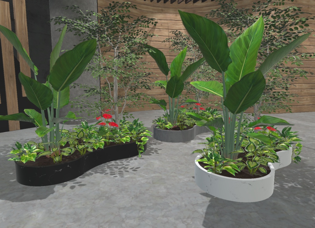 【3Dモデル】観葉植物セット 86点