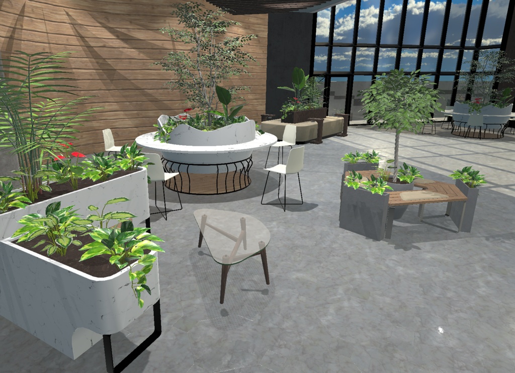 【３Dモデル】観葉植物セット   86点