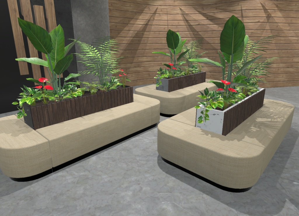 【3Dモデル】観葉植物セット 86点