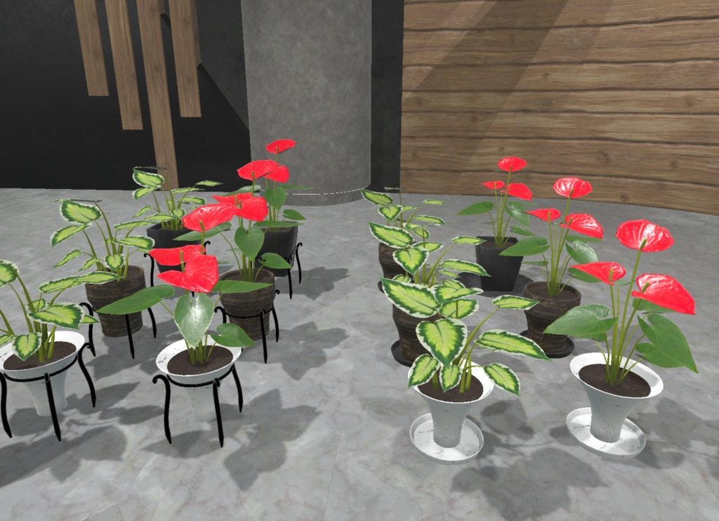 【3Dモデル】観葉植物セット 86点