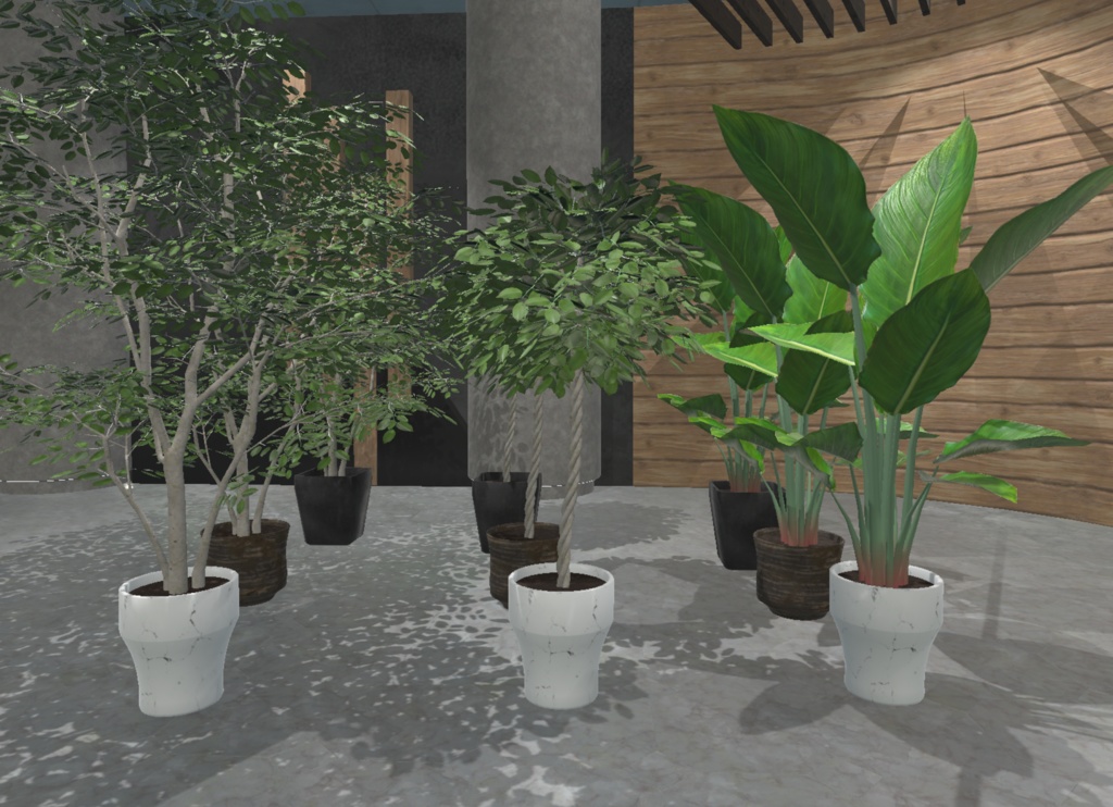 【3Dモデル】観葉植物セット 86点