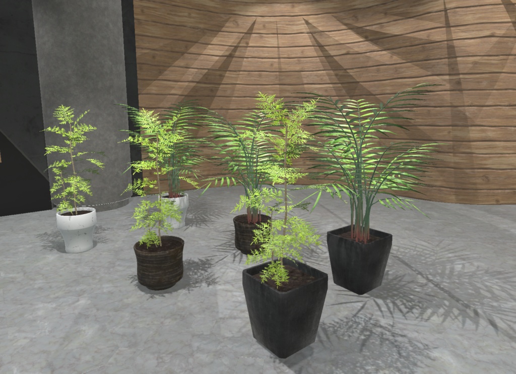 【3Dモデル】観葉植物セット 86点