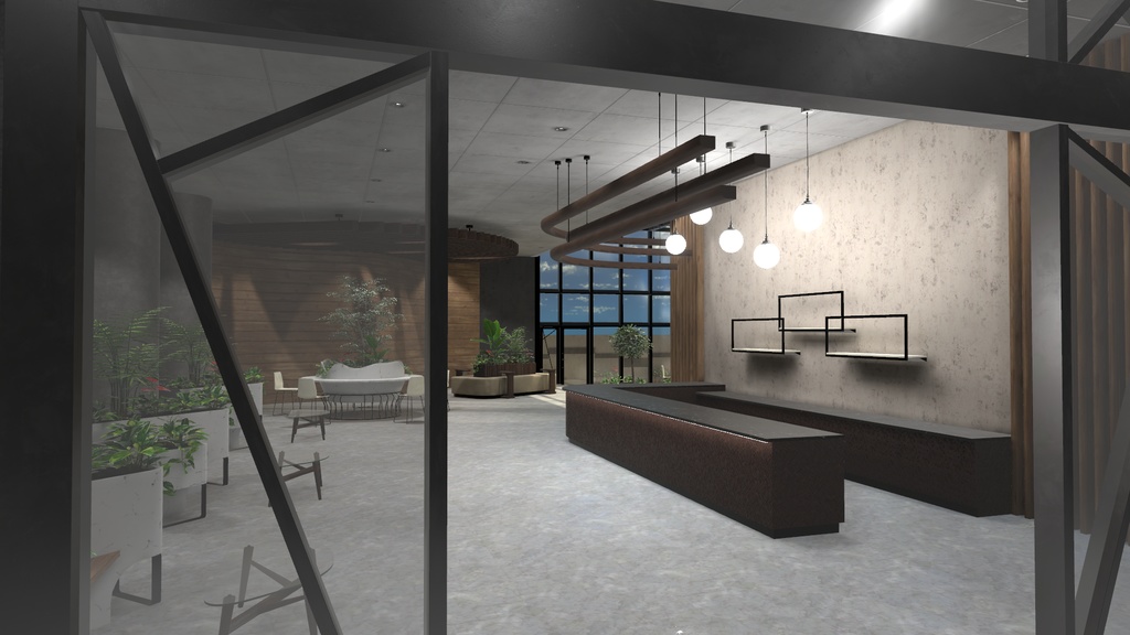 【3Dワールド】Lobby Cafe Style