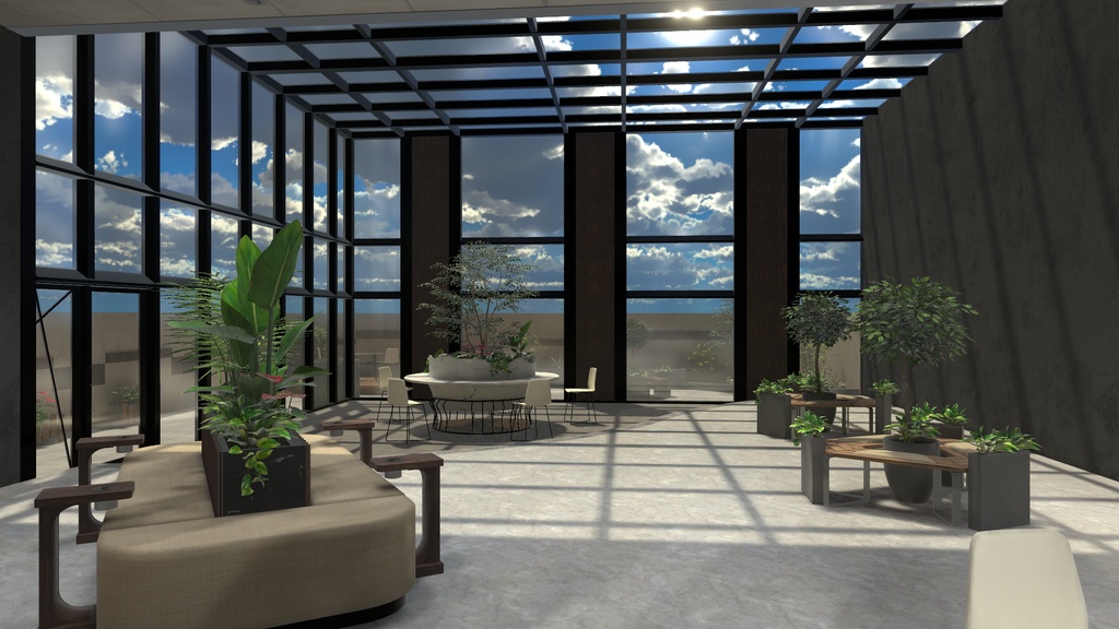 【3Dワールド】Lobby Cafe Style