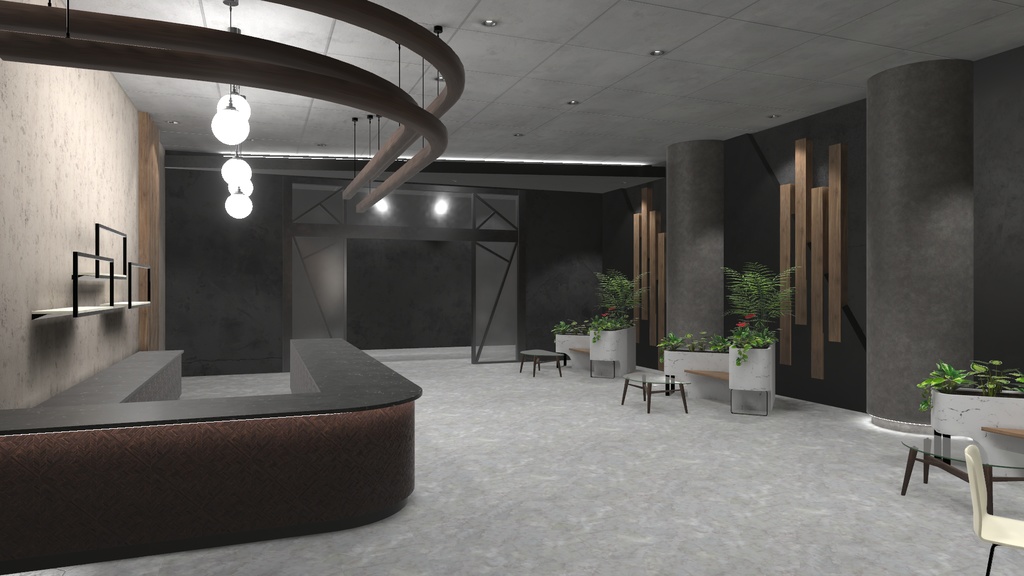 【3Dワールド】Lobby Cafe Style