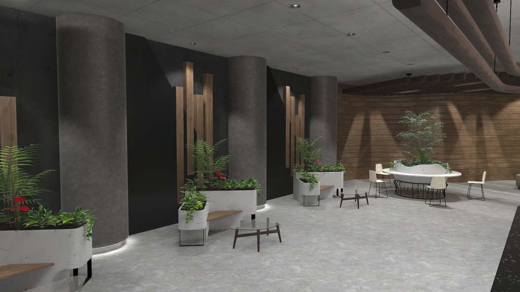 【3Dワールド】Lobby Cafe Style