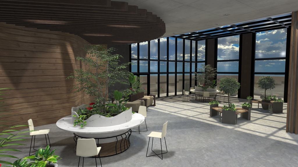 【3Dワールド】Lobby Cafe Style