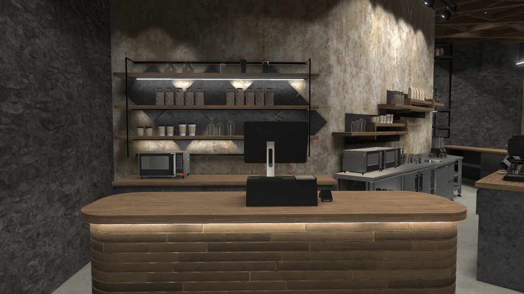 【3Dワールド】Book Cafe Style