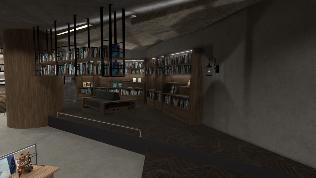 【3Dワールド】Book Cafe Style