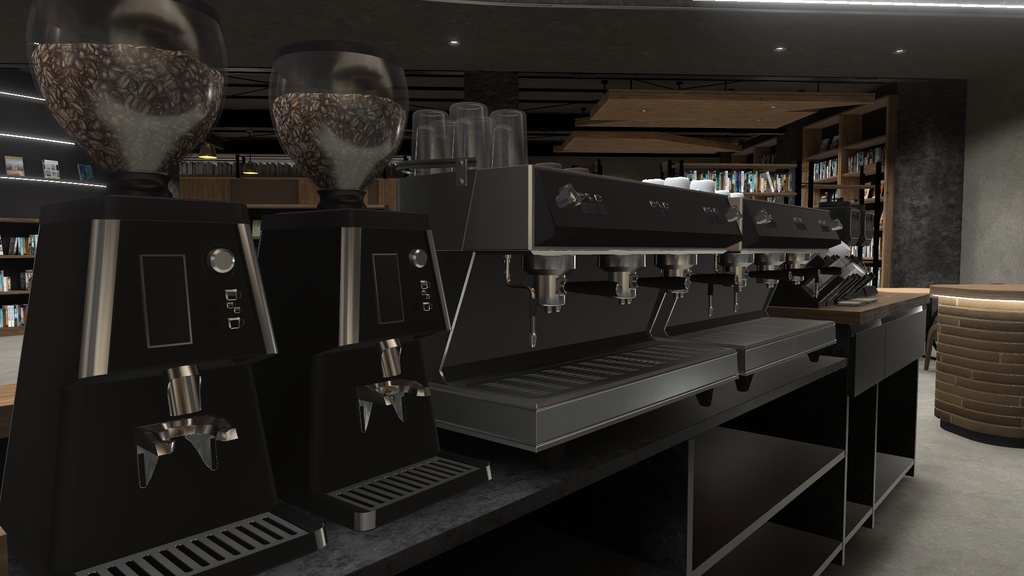 【3Dワールド】Book Cafe Style