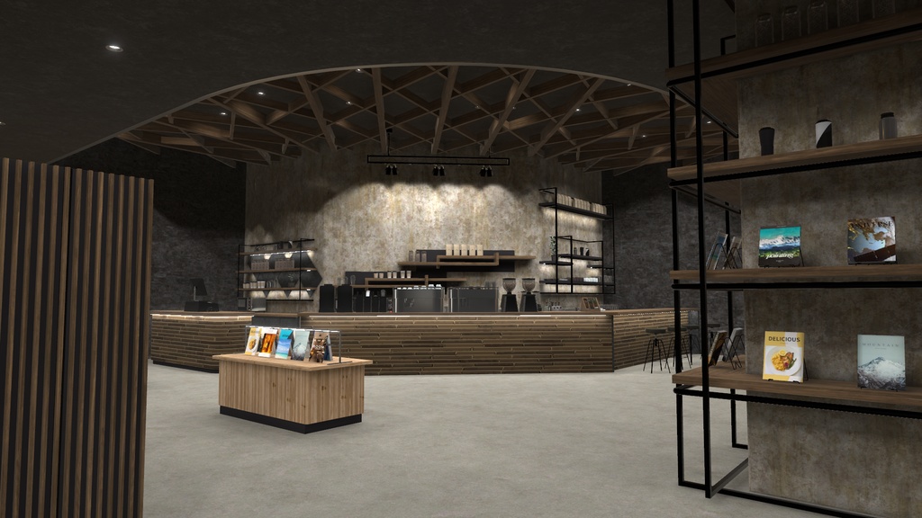 【3Dワールド】Book Cafe Style