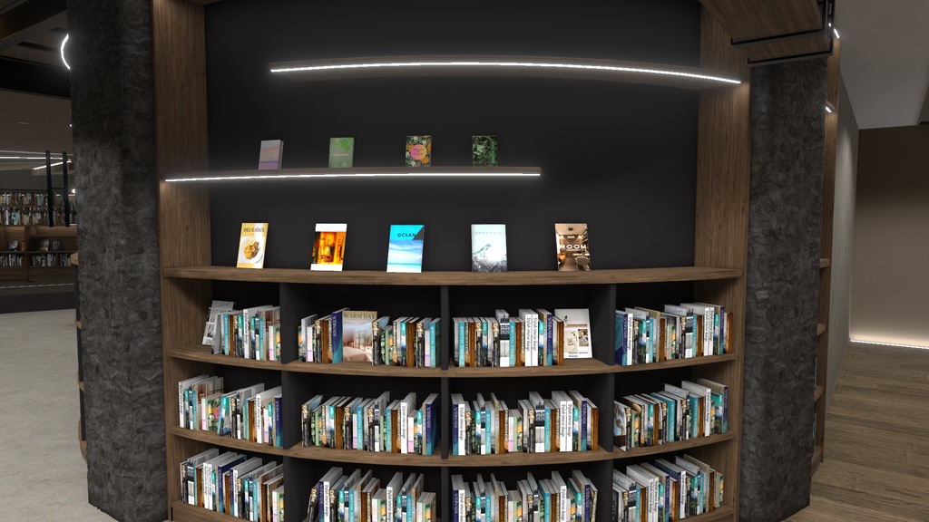 【3Dワールド】Book Cafe Style