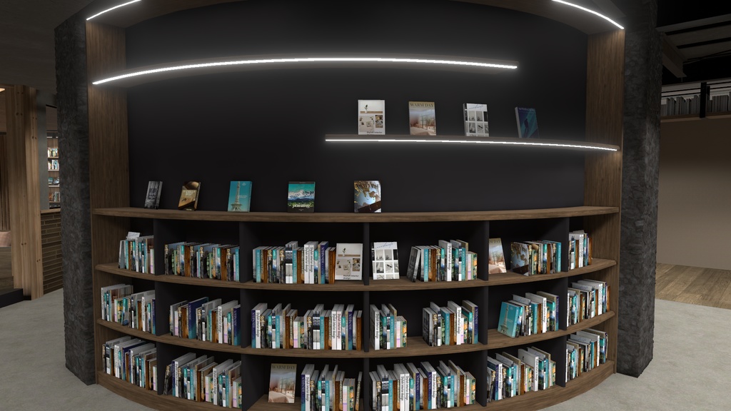 【3Dワールド】Book Cafe Style