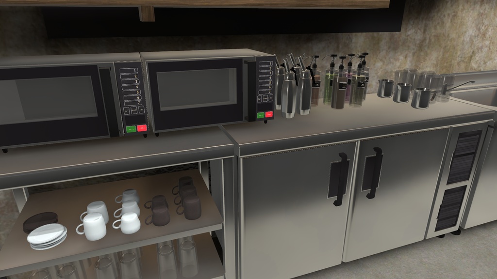 【3Dワールド】Book Cafe Style