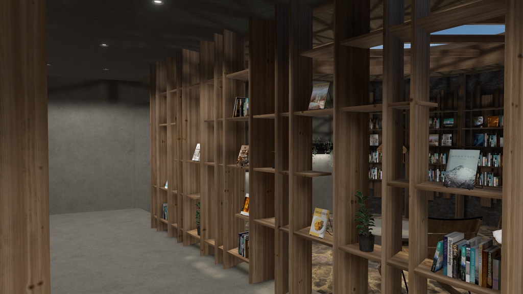 【3Dワールド】Book Cafe Style