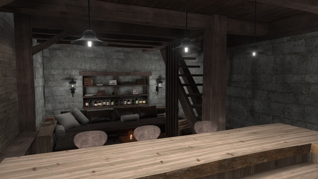 【3Dワールド】Basement Room Style