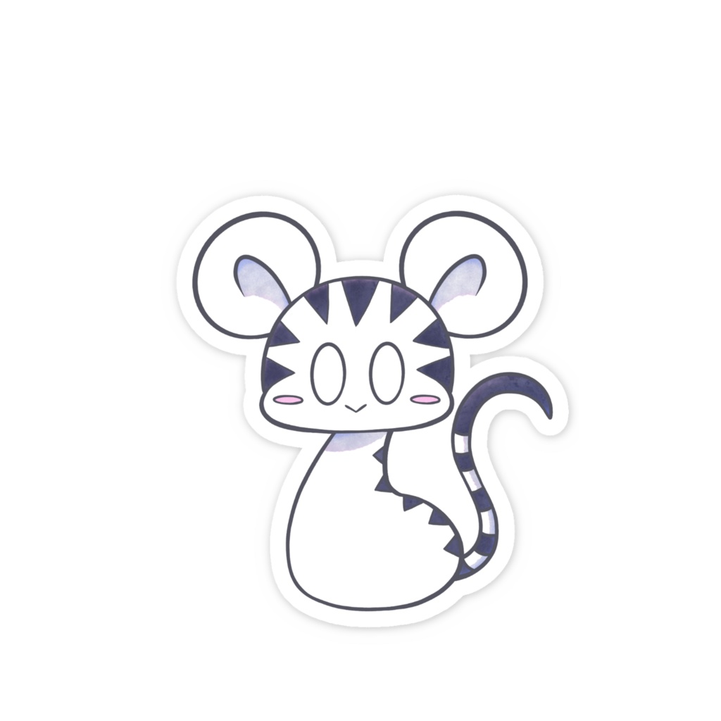 珍獣ステッカー 白雪ちゃん