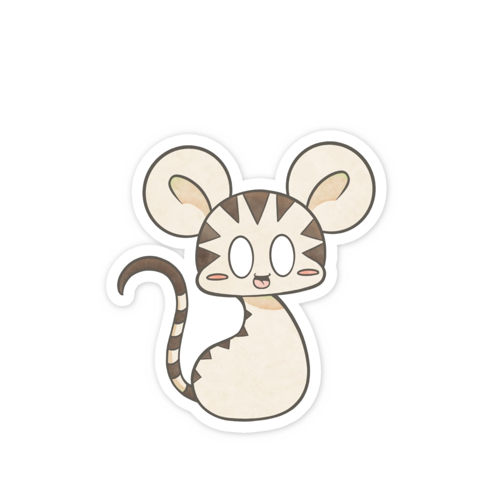 珍獣ステッカー 玄米ちゃん