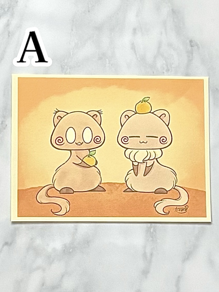 珍獣イラストカード〜冬〜