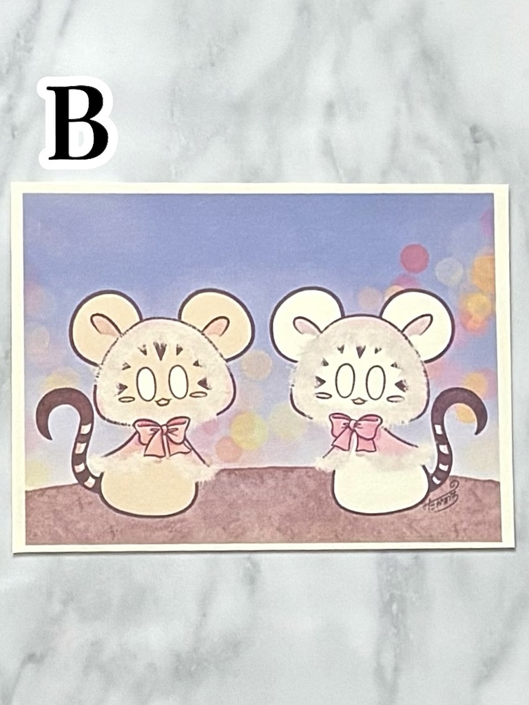 珍獣イラストカード〜冬〜