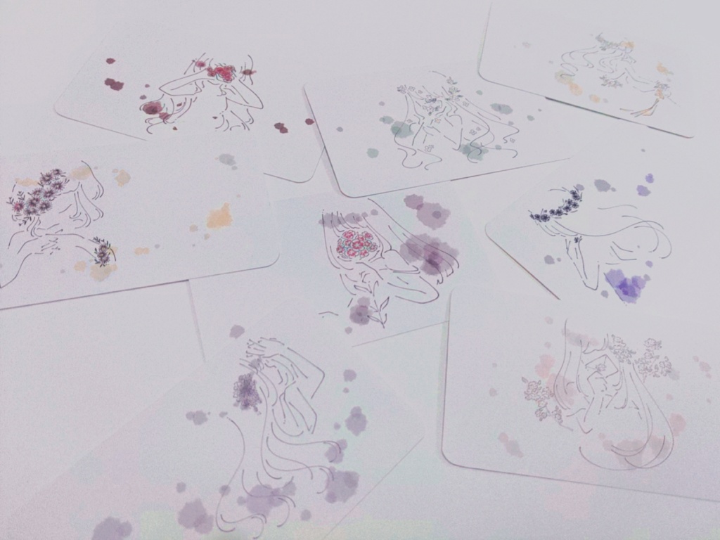 花の少女 メッセージカード