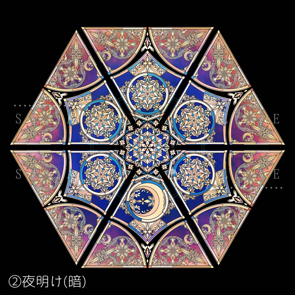 【受注生産】ステンドグラス折りたたみ傘【送料別】