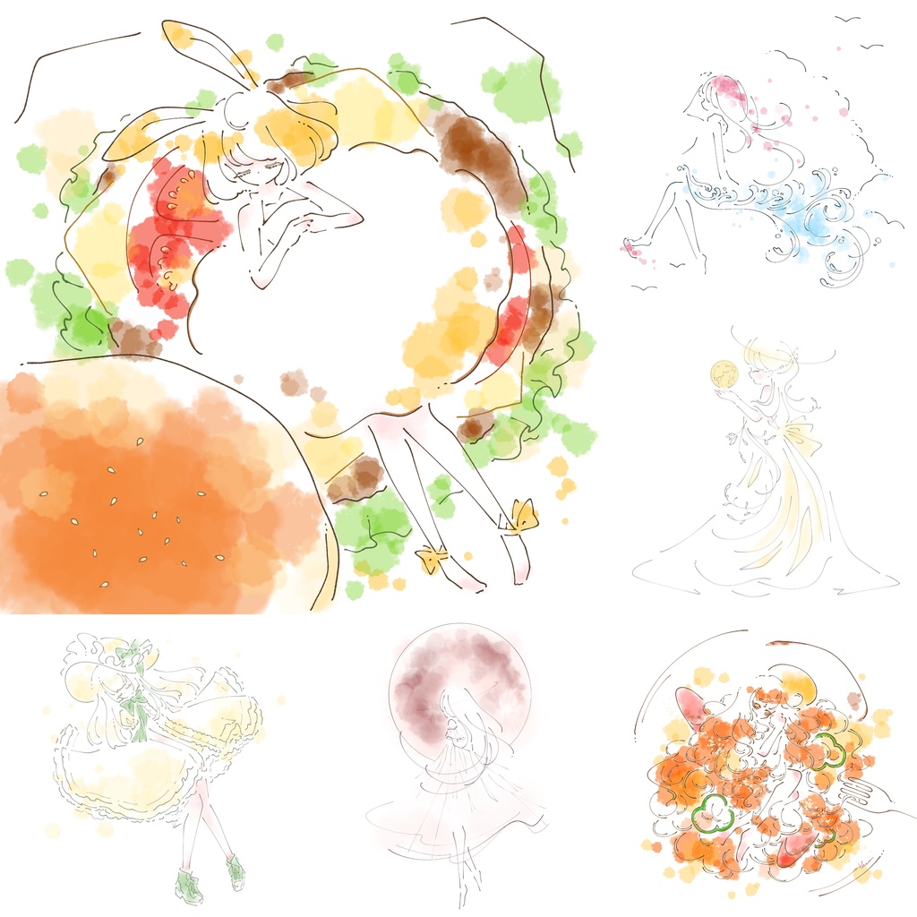 【6種】スクエアカード