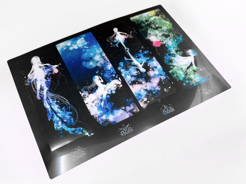 泡沫のクリアしおりセット