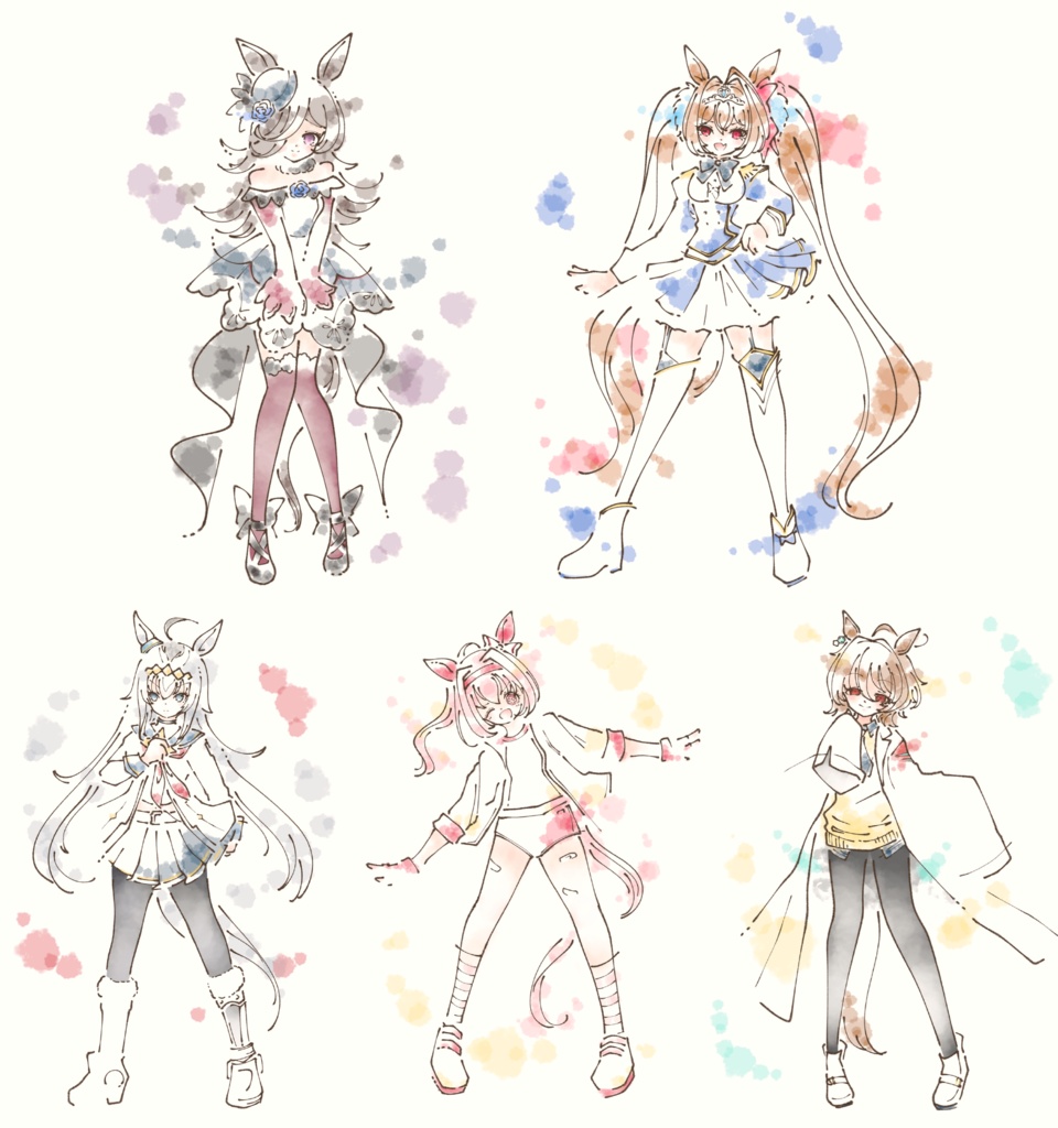 【二次創作】ウマ娘 ポスカセット