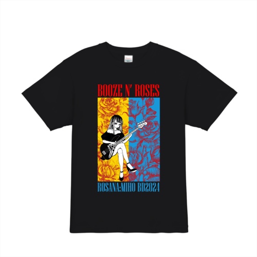 BOOZE N' ROSES2024 Tシャツ　ブラック