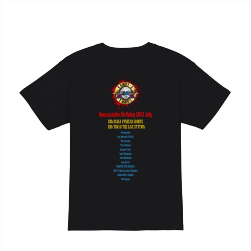 BOOZE N' ROSES2024 Tシャツ ブラック