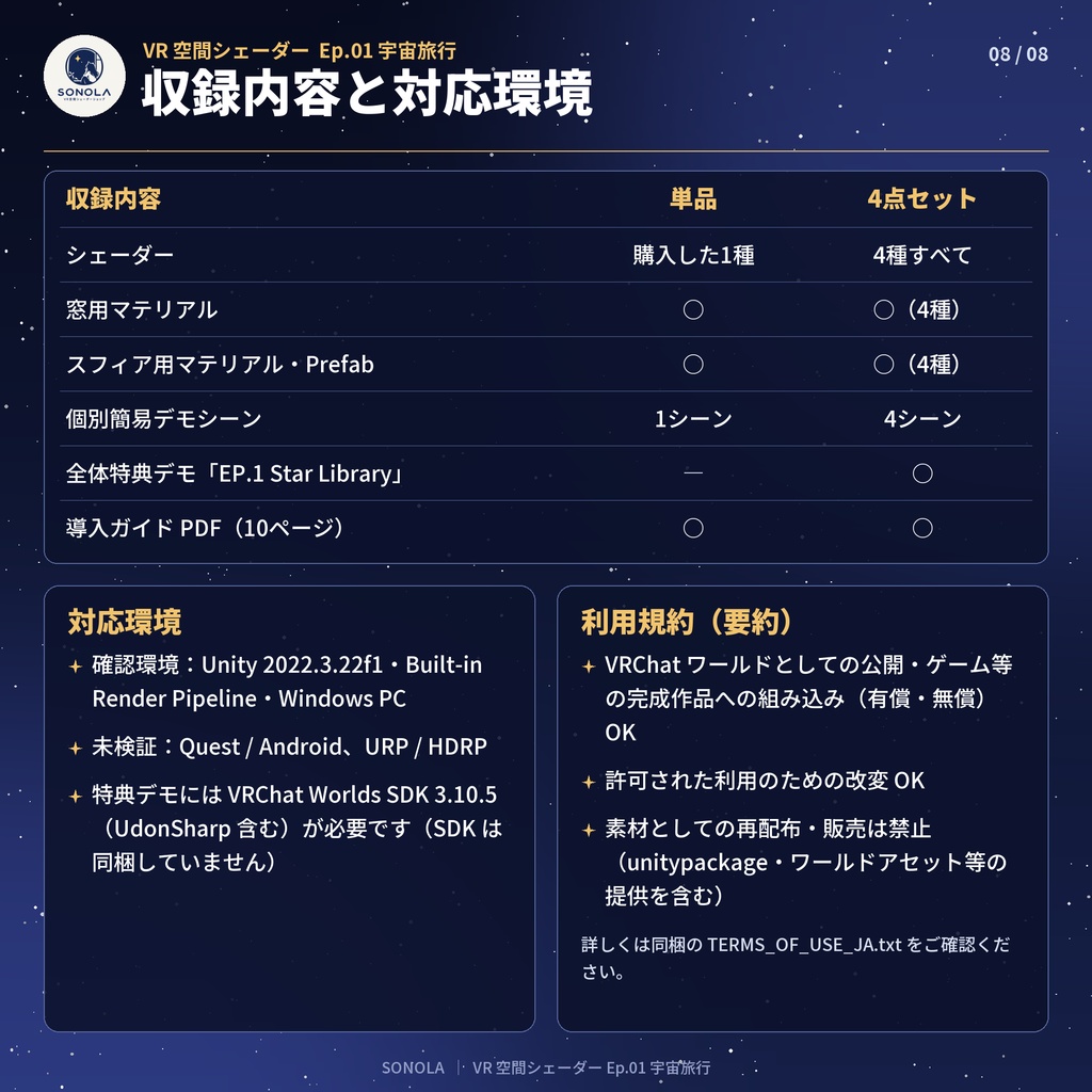 ワールドをグレードアップする|空間・窓シェーダー4種・デモワールド付き【VRChat / Unity】