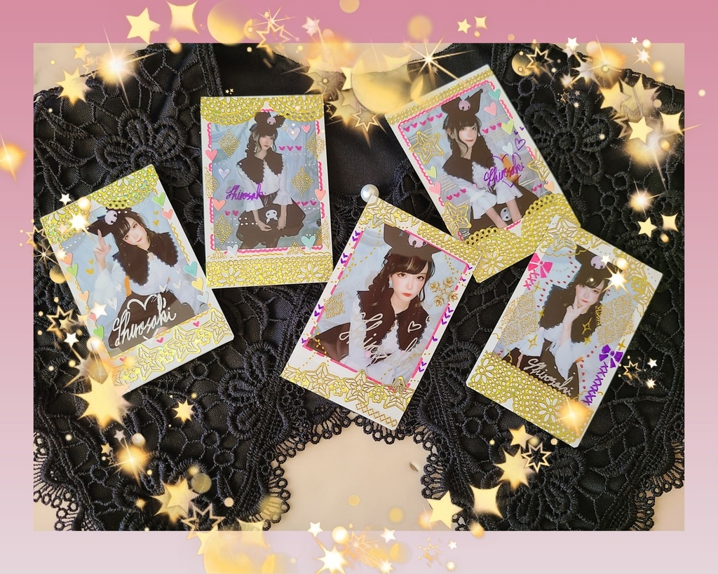 しろさき 直筆イラスト入りランダムチェキ【クロミコーデ】