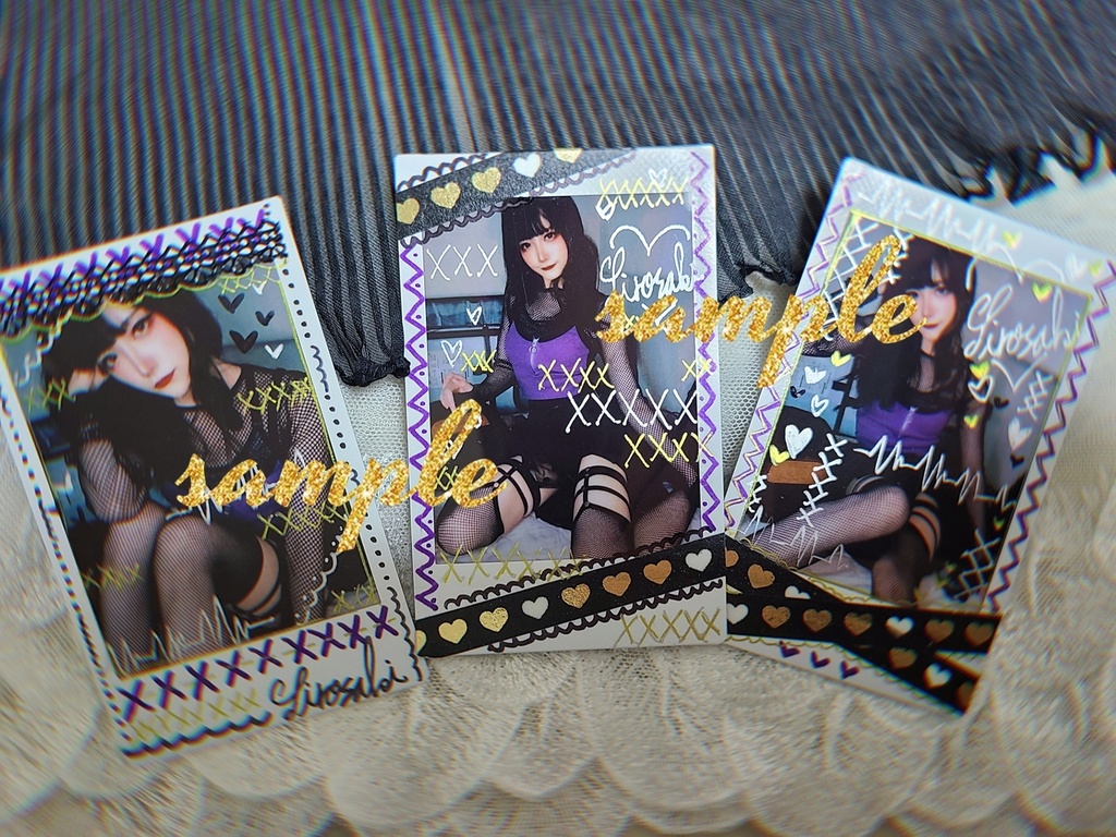 限定3枚🎁紫パンクなチェキ