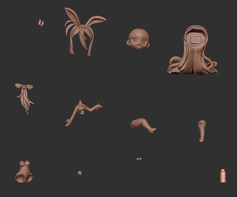 でふぉるめ兎美ショーコちゃん フィギュア用STLデータ