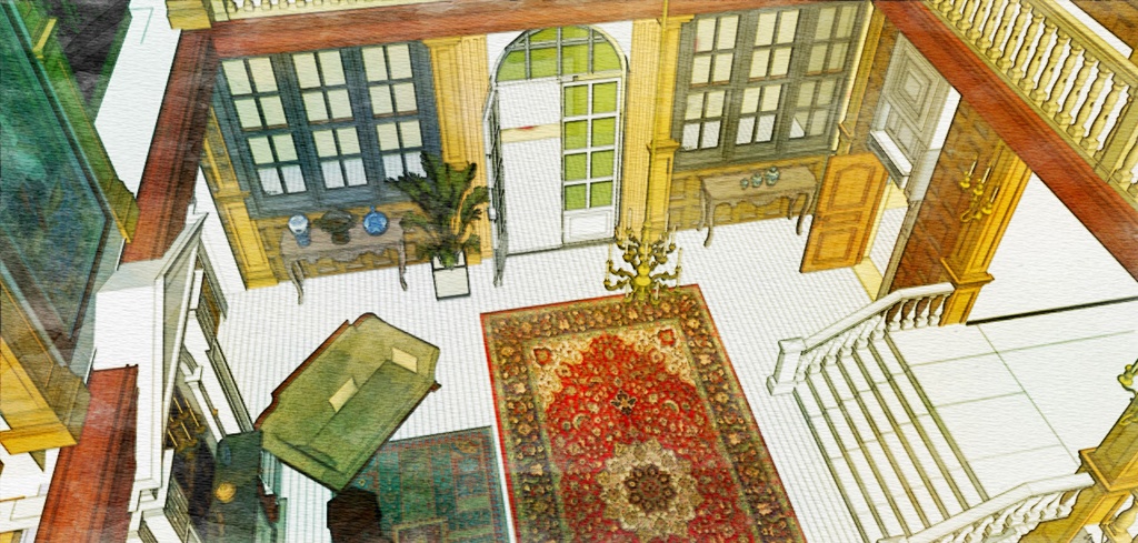 パーシー邸玄関