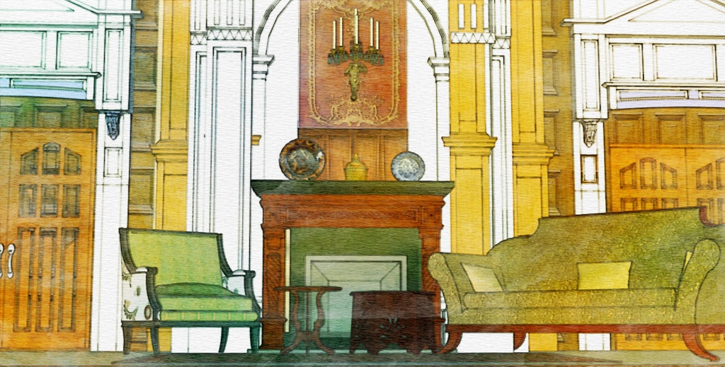 パーシー邸玄関