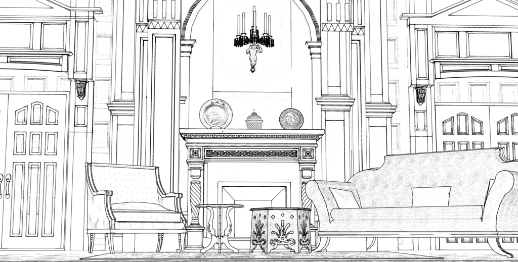 パーシー邸玄関