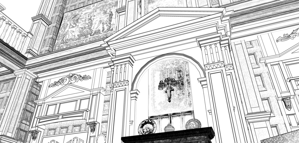 パーシー邸玄関