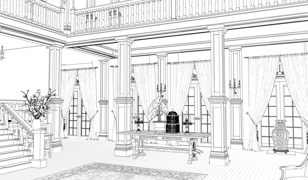 パーシー邸玄関