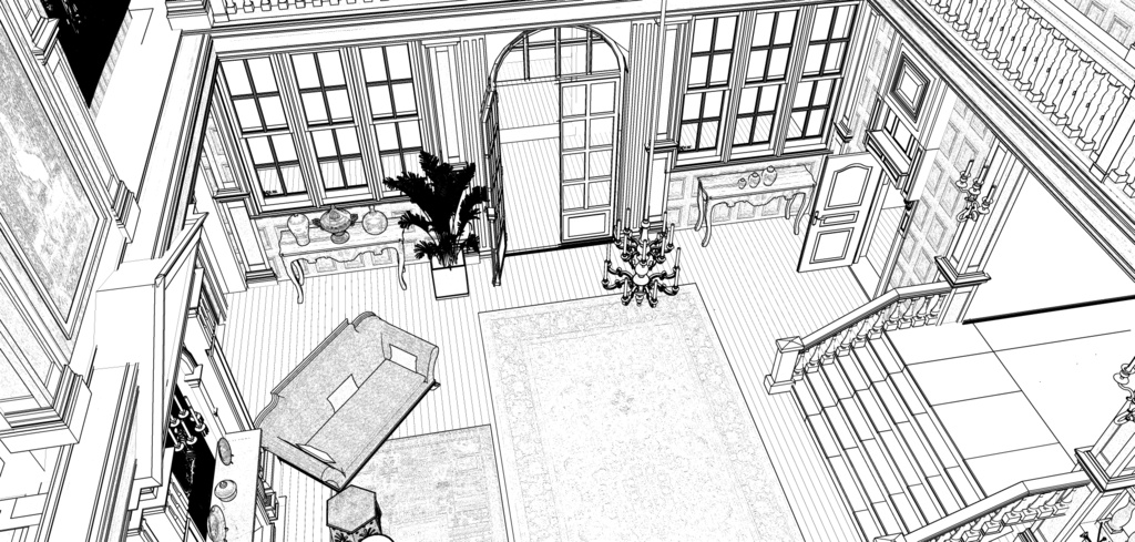 パーシー邸玄関