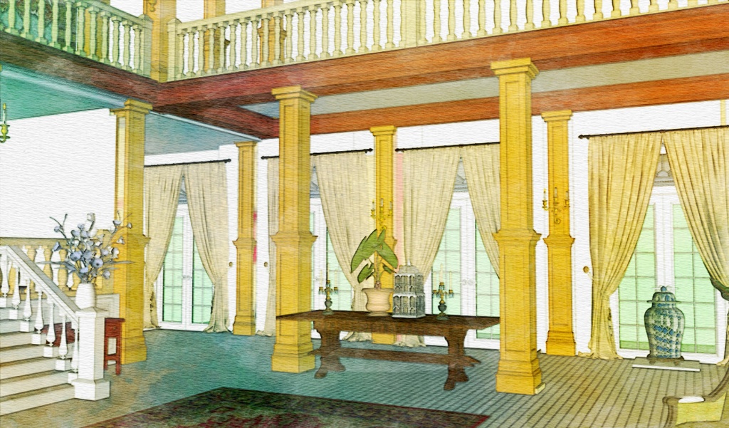 パーシー邸玄関