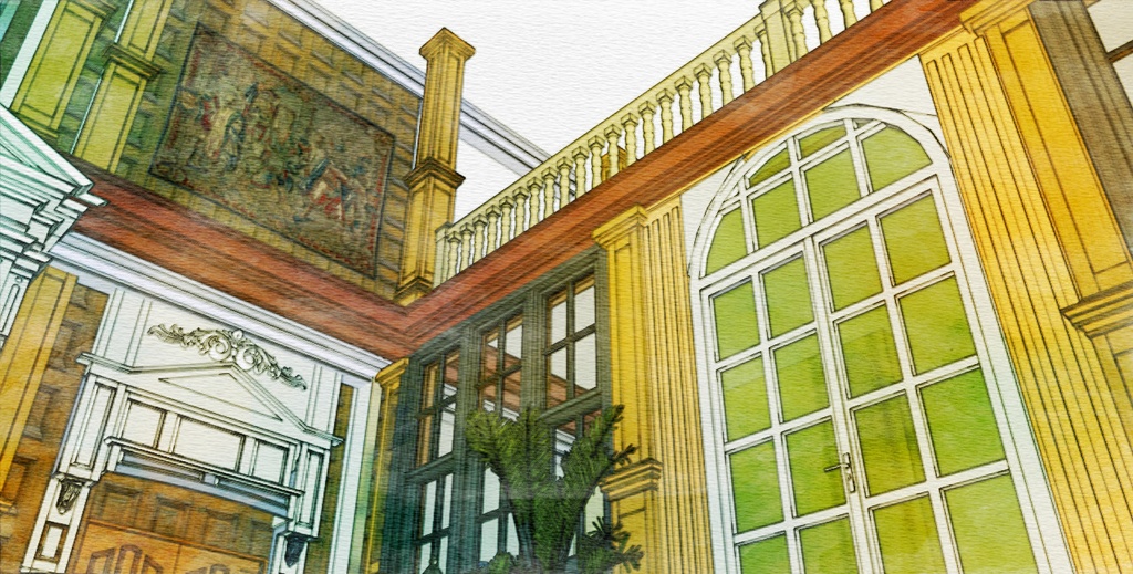 パーシー邸玄関