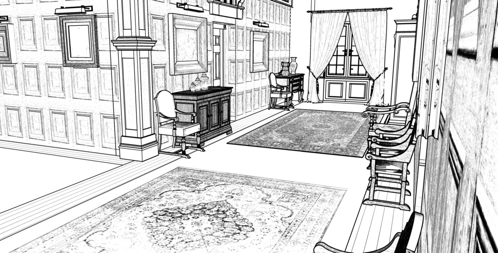 パーシー邸廊下