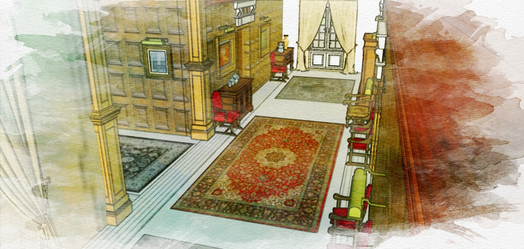 パーシー邸廊下