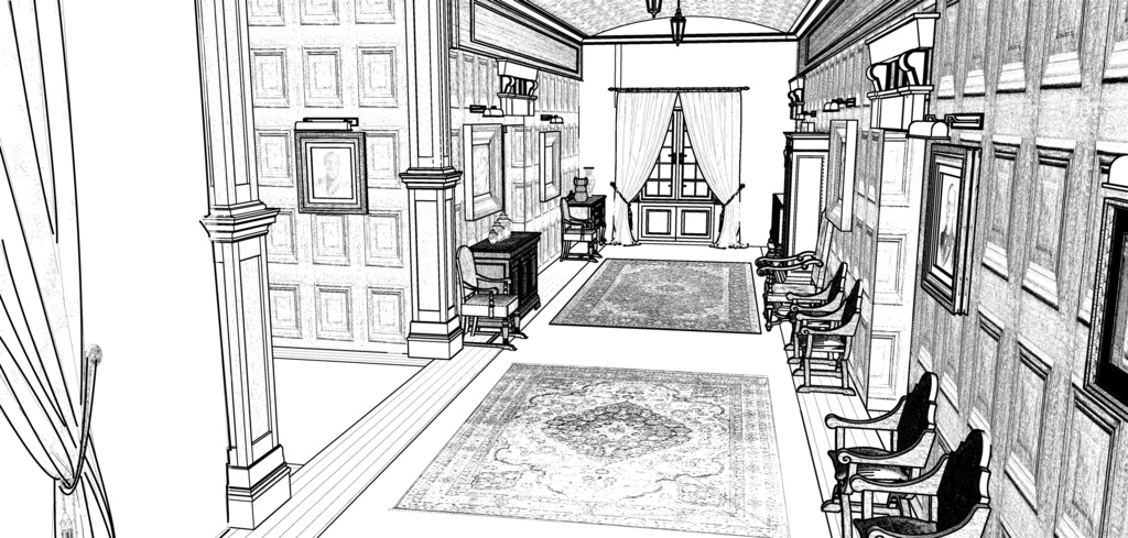 パーシー邸廊下