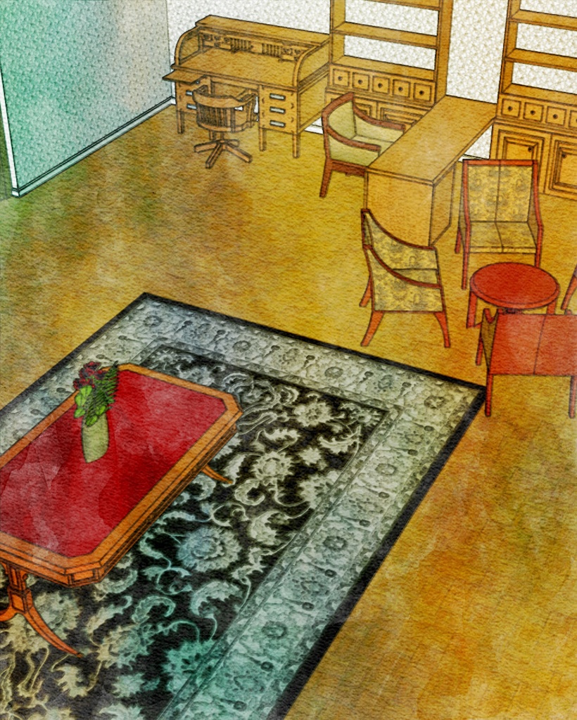 パーシー邸ドローイングルーム(応接室)