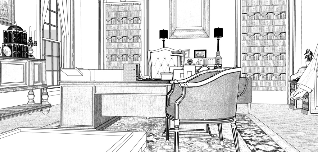 パーシー邸執務室